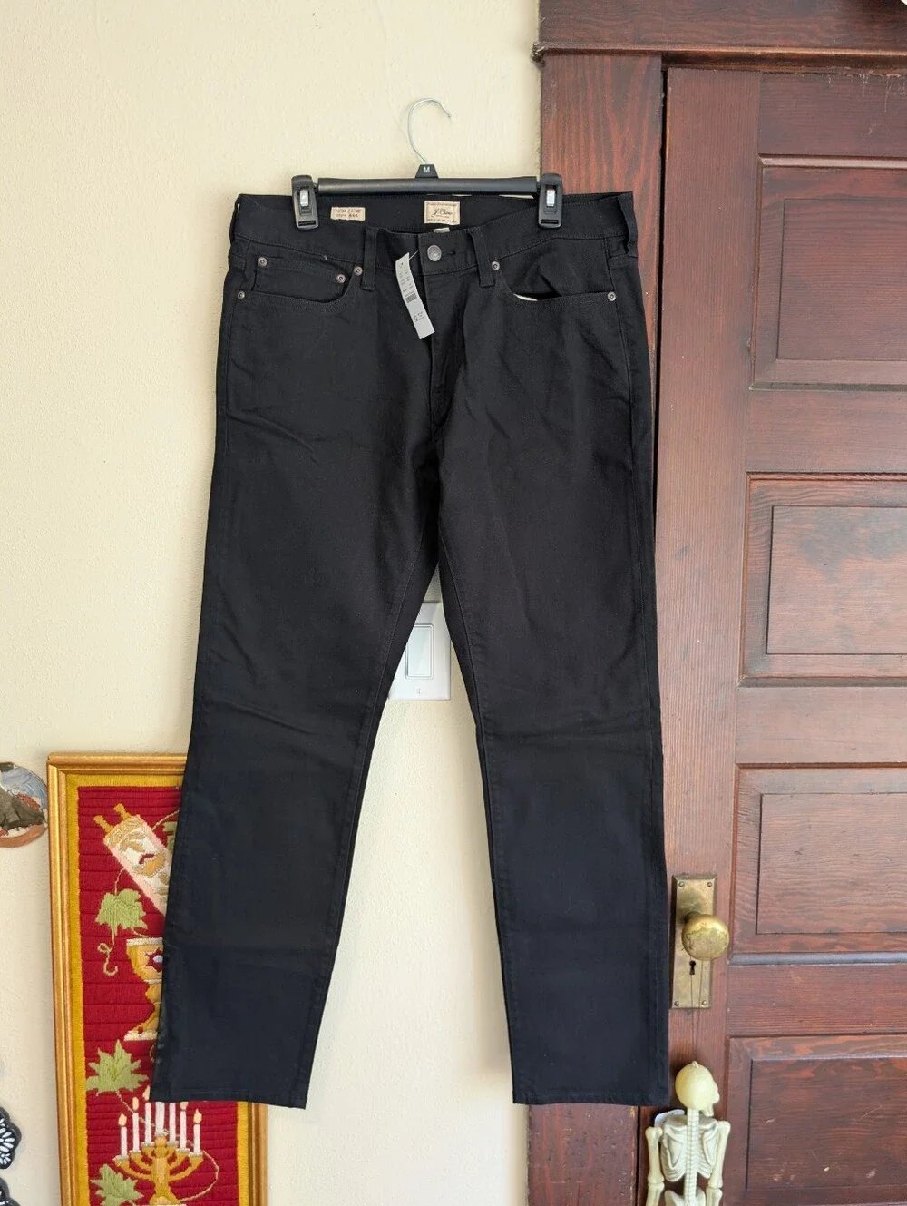 J Crew 484 Slim-fit Bergen Five-pocket Pant In Black‎ 34x32 NEW WITH TAGS